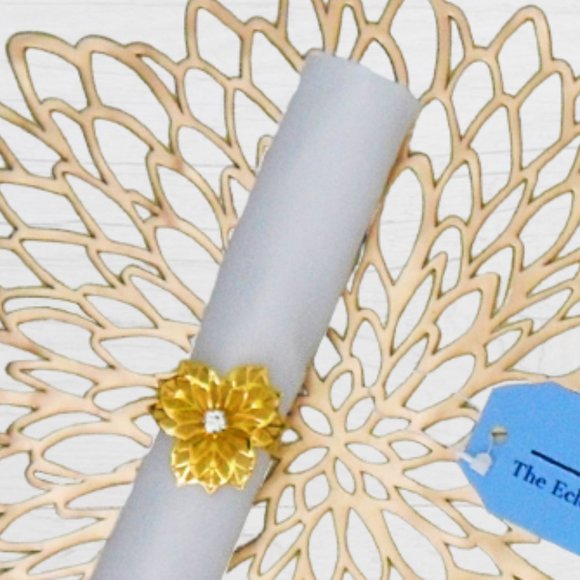 Brand New The Eclectic Home 24 Piece Placemat, Coaster, Napkin & Napkin Ring Set - Picture 5 of 13